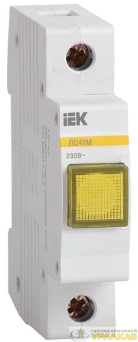 Лампа сигнальная ЛС-47М желт. IEK 