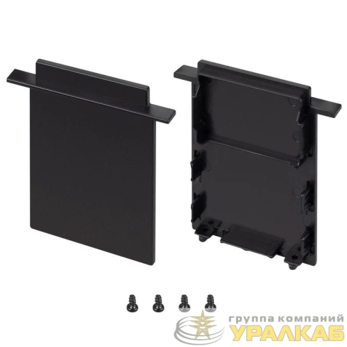 Заглушка SL-LINIA52-3L-F-HIGH BLACK глухая пластик (комплект) Arlight 