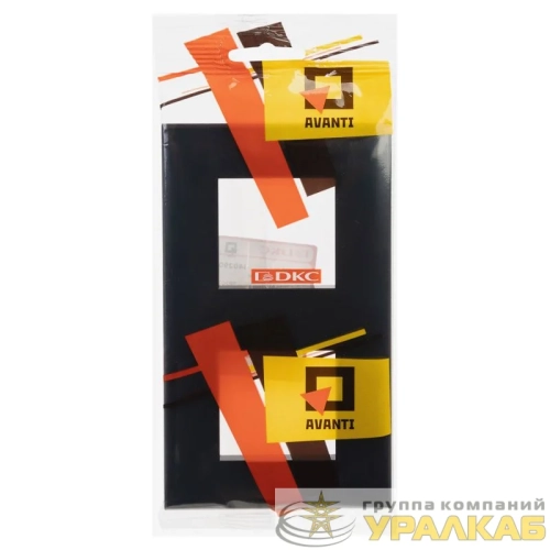 Рамка 2-м 4мод. Avanti "Черный квадрат" DKC 