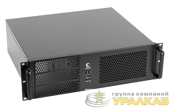 Корпус серверный 19дюйм CL-338C 3U RM (ДхШхВ)ММ: 390х430х133.3 3х5.25дюйм+8х3.5дюйм HDD без блока питания Cabeus 7977c