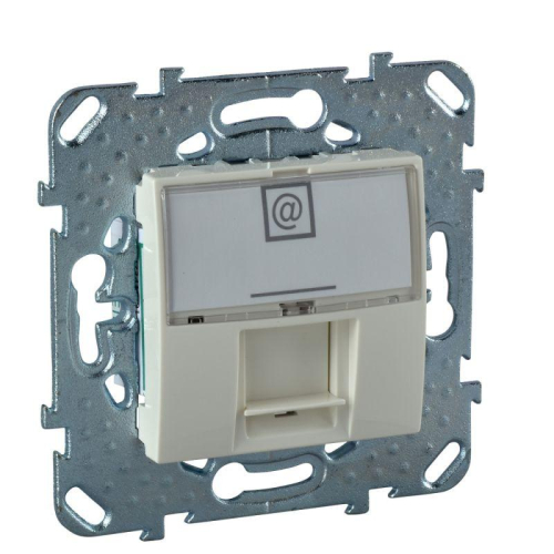 Механизм розетки комп. 1-м СП Unica RJ45 беж. SchE MGU5.421.25ZD детальная картинка