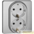 Розетка Inspiria 16А 250В 2х2P+E немецк. стандарт алюм. IEK Розетка Inspiria 16А 250В 2х2P+E немецк. стандарт алюм. IEK