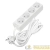 Удлинитель 4х3м без заземл. 10А IP20 2.2кВт ПВС 2х1 бел. DOMTOK 2356 детальная картинка