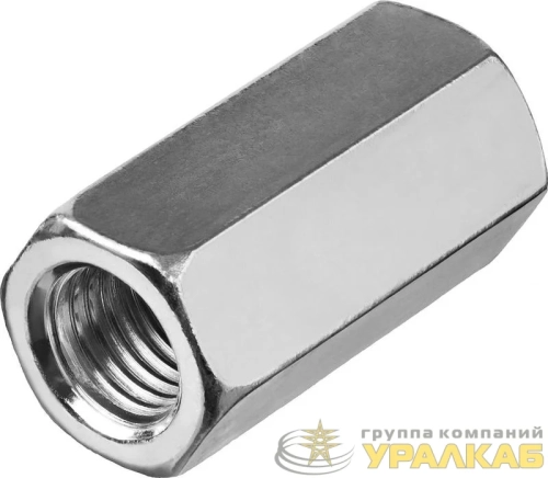 Гайка соединительная М12 DIN 6334 оцинк. (уп.2шт) Tech-Krep/Zitar 112280 детальная картинка