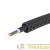 Труба гофрированная ПНД гибкая d16мм с кабелем ВВГнг(А)-LS 1.5х3 РЭК ГОСТ+ черн. (уп.25м) DKC 7L71625