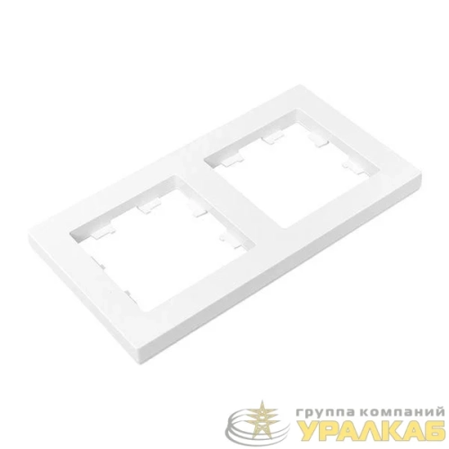 Рамка 2-м Эпика пластик бел. EKF 