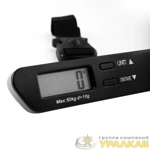 Весы ручные электронные ELX-SB04-C02 до 50кг безмен черн. Ergolux 15133 детальная картинка