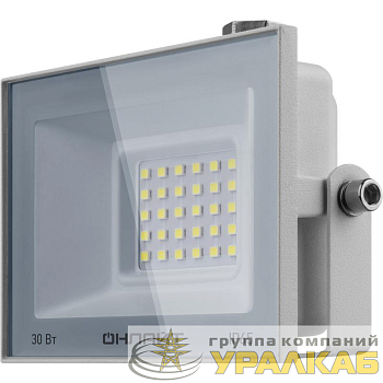 Прожектор светодиодный 90 135 OFL-30-6K-WH-IP65-LED 30Вт 6000К IP65 2400лм бел. ОНЛАЙТ 90135