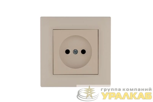 Розетка 1-м Karea RIZZ без заземл. крем Makel 