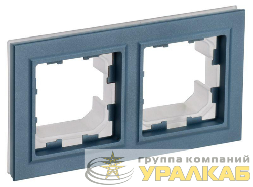 Рамка 2-м IP44 BRITE РУ-2-БрМ-44 маренго IEK BR-M22-44-K35