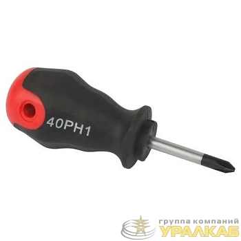 Отвертка PH 1х40мм крестовая двухкомпонентн. рукоятка ЭРА 