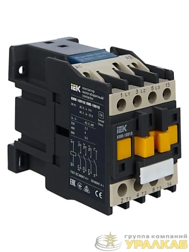 Контактор КМИ-10910 9А 230В/АС3 1НО IEK KKM11-009-230-10 детальная картинка