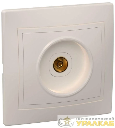 Розетка телевизионная TV 1-м СП Кварта РТВ10-ККм IP20 крем. GENERICA 