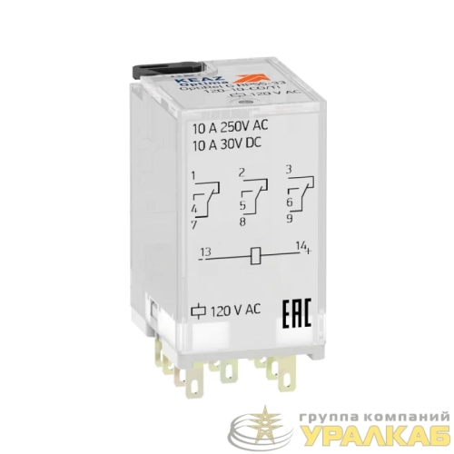 Реле промежуточное OptiRel G RP55-33-220D-10-CO КЭАЗ 