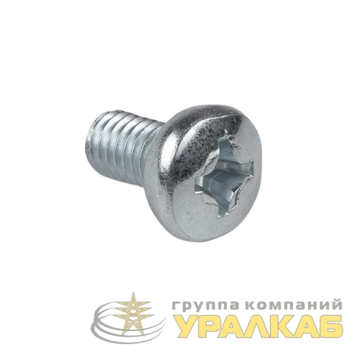 Винт М6x16 с полукруглой головкой DIN 7985 EKF wm6x16