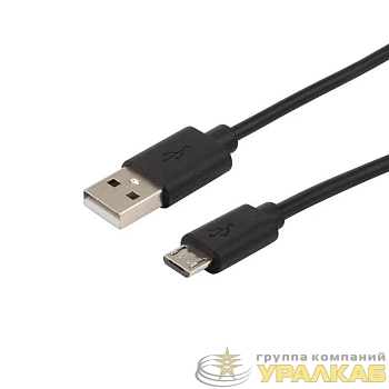 Шнур micro USB (male) - USB-A (male) 1.8м черн. Rexant 18-1164-2