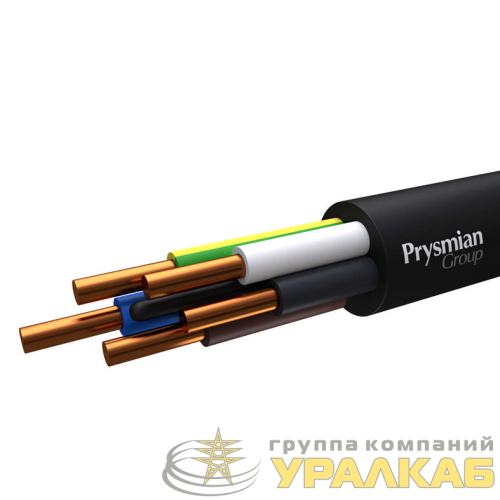 Кабель ВВГнг(А)-LS 5х2.5 ОК (N PE) 0.66кВ (бухта) (м) РЭК-PRYSMIAN 