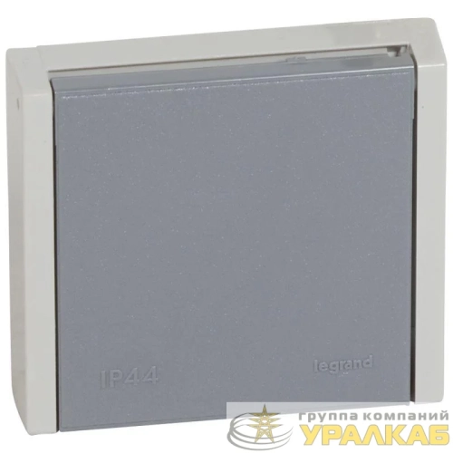 Розетка 1-м СП Plexo 20А IP44 400В 3P+E сер. Leg 055706 детальная картинка
