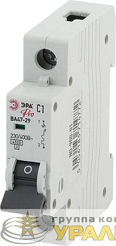 Выключатель автоматический модульный 1п C 50А ВА47-29 Pro NO-900-17 ЭРА 
