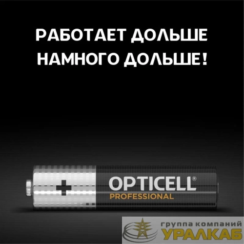 Элемент питания алкалиновый AAA/LR03 (блист. 8шт) Professional Opticell 5052008