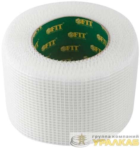 Лента стеклотканевая клейкая 100ммх45м FIT 
