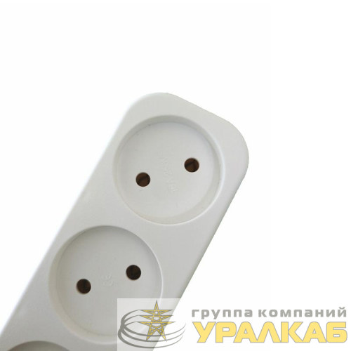 Разветвитель 3-м без заземл. 16А 250В IP20 полипропилен бел. TOKOV ELECTRIC TKL-S3-C01 детальная картинка