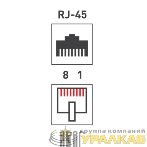 Джек компьютерный RJ45 (8P8C) кат.5E (уп.100шт) PROCONNECT 05-1021-6