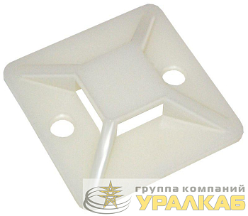 Площадка самокл. 25х25 под хомуты бел. (уп.20шт) IEK UHP30-25-020