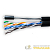 Кабель витая пара U/UTP кат.5E 4х2х24AWG solid Cu PE Outdoor Standard трос черн. (м) SUPRLAN 