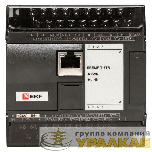 Модуль ввода термосопротивлений EREMF 8 PRO-Logic EKF EREMF-T-8TR