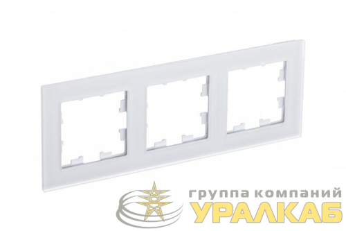 Рамка 3-м AtlasDesign Nature матов. стекло бел. SE ATN330103 детальная картинка