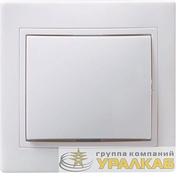 Выключатель 1-кл. СП Кварта 10А IP20 ВС10-1-0-КБ бел. IEK EVK10-K01-10-DM