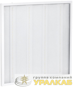 Светильник светодиодный ДВО 6572-P 45Вт 6500К 595х595х20 универс. рассеив. призма с драйвером панель IEK LDVO2-6572-45-6500-K01