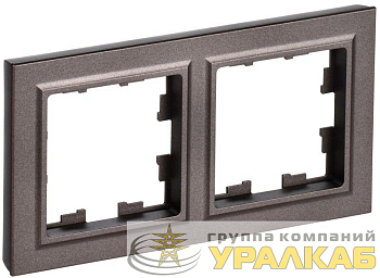 Рамка 2-м BRITE РУ-2-БрТБ бронза IEK BR-M22-K45