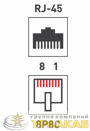 Джек компьютерный RJ45 (8P8C) кат.5E с экраном (уп.100шт) Rexant 05-1023