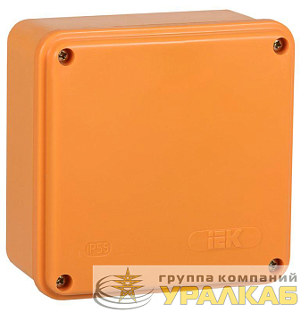 Коробка распаячная огнестойкая ПС 100х100х50 6P 6кв.мм IP44 гладкие стенки IEK UKF20-100-100-050-6-6-09
