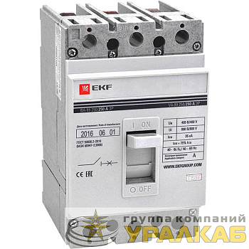 Выключатель автоматический 3п 250/125А 35кА ВА-99 PROxima EKF mccb99-250-125