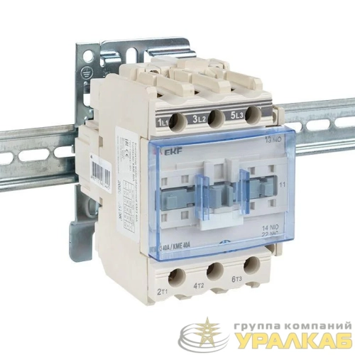 Контактор КМЭ 40А кат. 195.5-253В AC 1НО+1НЗ EKF ctr-s-40-220 детальная картинка