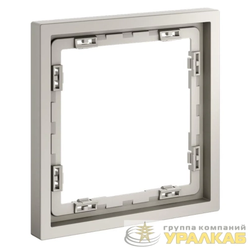 Рамка 1-м S70 пластик. кашемир Voltum VLS100103 детальная картинка