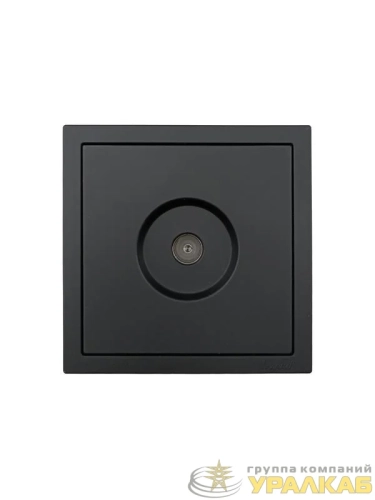 Розетка ТВ оконечная СП ZIMA IP20 черн. бархат LEZARD 