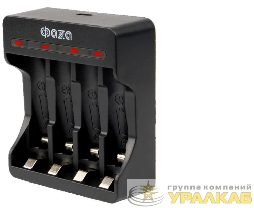 Устройство зарядное B-95USB Ni-Cd/Ni-MH (4хAA/4хAAA/1х9В "Крона") индикатор зарядки питание от USB кабель MicroUSB-USB в компл. ФАZА 5038899 детальная картинка