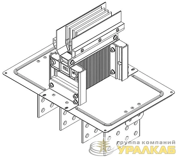Секция фланцевая Тип1 630А Al 3L+N+PER НК IP55 тран. IEK LB-0630A4-25-F-F1