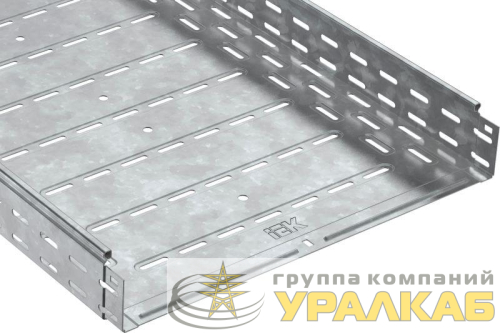 Лоток листовой перфорированный 600х80 L3000 сталь 1.2мм оцинк. IEK CLP10-080-600-3 детальная картинка