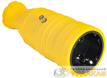 Розетка переносная OMEGA РБп14-1-0м IP20 желт. IEK OM-KR20-16-20-P1-00-K05