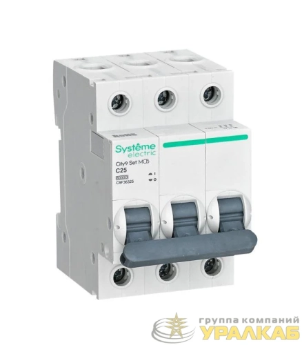 Выключатель автоматический 3п City9 Set (АВ) С 25А 6кА 400В SE 