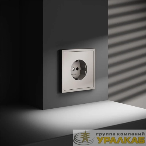 Розетка 1-м СП S70 16А с заземл. механизм кашемир Voltum VLS040103 детальная картинка