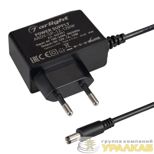 Блок питания ARDV-SP-12-12BW (12В 1А 12Вт) адаптер Arlight 