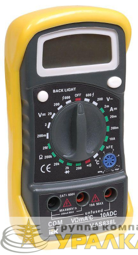 Мультиметр цифровой Master MAS838L IEK TMD-3L-838 детальная картинка