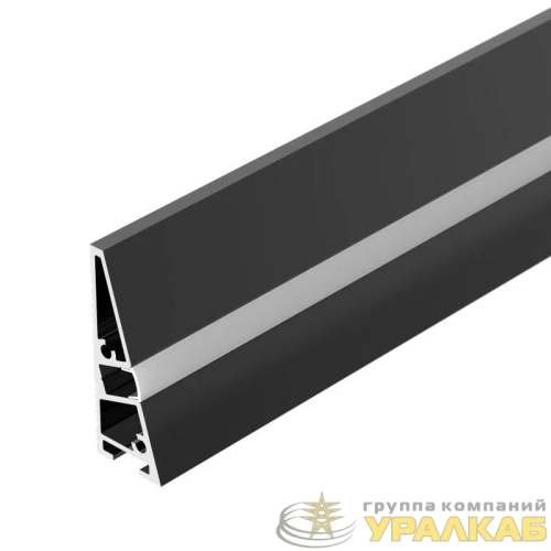 Профиль PLINTUS-H40-2000 BLACK L2000 алюм. Arlight 