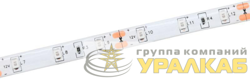 Лента светодиодная LED LSR-2835R60-4.8-IP65-12В (уп.5м) IEK LSR1-6-060-65-3-05 детальная картинка